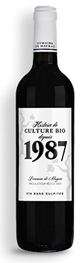 Mayrac 1987 sulphite free wine